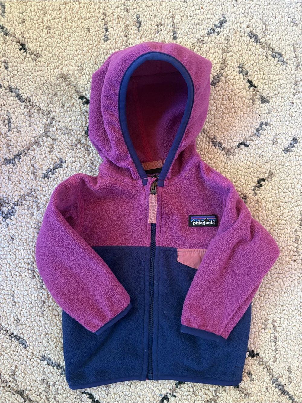 Patagonia Kids Fleece Hoodie (3/6m) EUC